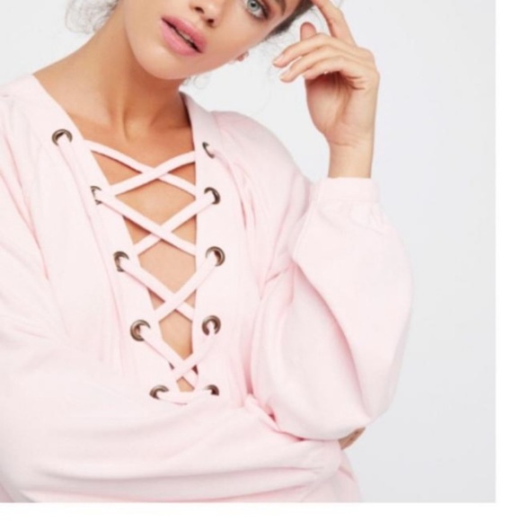 Free People Pink Wellington Tunic Pullover - Picture 2 of 3